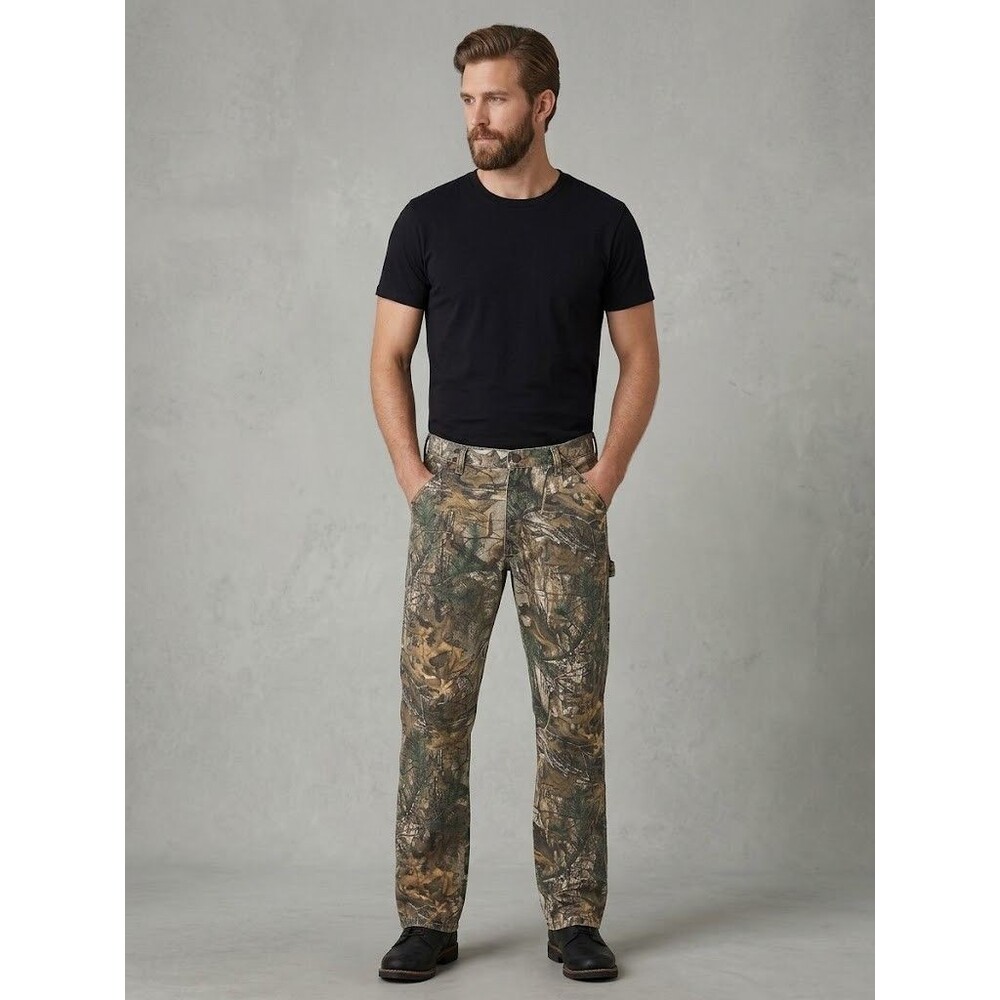 Wrangler Pro Gear Mens 40x34 Camo Hunting Pants RealTree Camouflage 100% Cotton